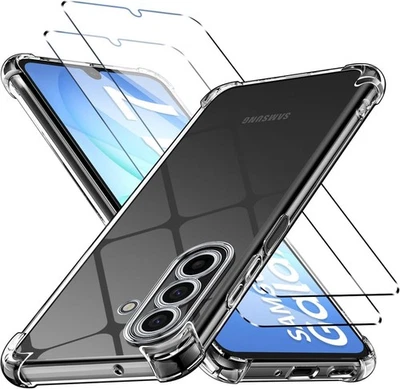 MEINCOVER | FULL BODY COVER SILIKON SCHUTZHÜLLE Handy Hülle + 2 x 9H Glas für Samsung Galaxy A17 A56 A16 A55 A15 A54 A14 A53 5G
