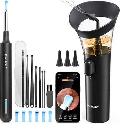 Ear Wax Removal - One-Hand Manual Ear Cleaner with Camera, 7 PCS Ear Spoons, Saf