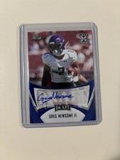 2021 Leaf Draft Rookie Autographs Blue #BA-GN2 Greg Newsome II (AU, RC) Auto