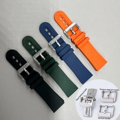 23mm Premium FKM Watch Band Rubber Strap Fits Blancpain Fifty Fathoms 5015 5200