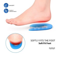 Gel shock-absorbing heel cushion Soft and comfortable sports insoles Self-adhesi
