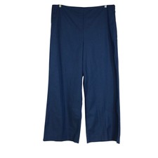Ann Taylor Blue Wide Leg Trousers Side Zip Career Pants Size 18 32605013