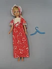 #9707 Best Buy Red print dress Skipper outfit vintage Barbie with hat NO DOLL
