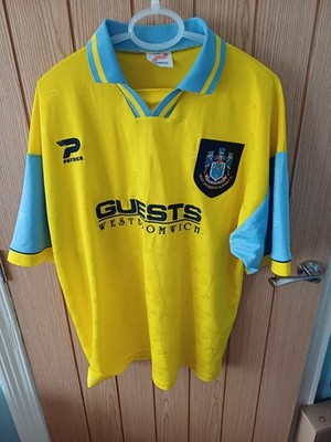 Original West Bromwich Albion 1995-97 Auswärts Fußball Trikot Patrick XL Westbrom