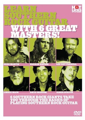 Learn Southern Rock Guitar with 6 Great Masters Lessons Hot Licks Video DVD