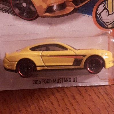 Hot Wheels Workshop Mustang GT Ford 1:64 Diecast Car Yellow 2015