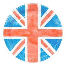 Paper Plates: 8 x Union Jack Plates, Paper