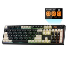 BLACK - LTC NIMBLEBACK WIRELESS MECHANICAL KEYBOARD W/DISPLAY 2.4GHZ RED SWITCH