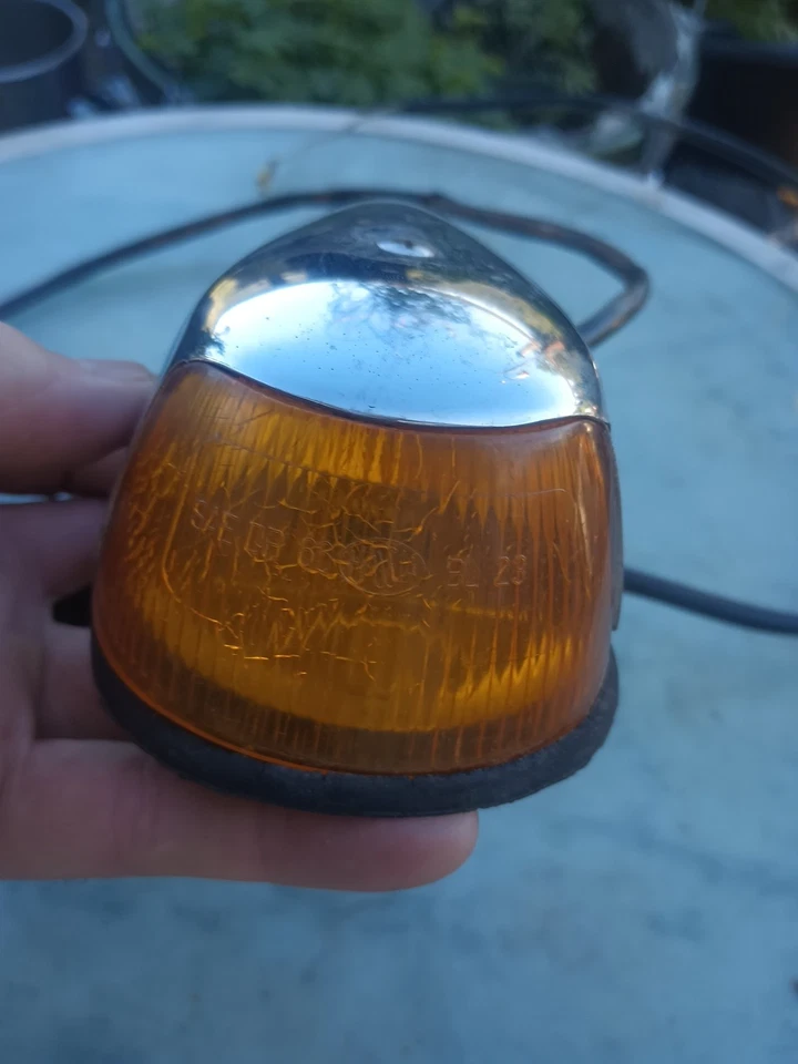 Volkswagen 1966 Beetle señales de giro completas Hella ámbar Sae Dp 66 BL23 OEM Foto 3 de 4