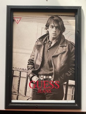Vintage Werbung, Guess Jeans,  Blatt 27,5x22,5cm,