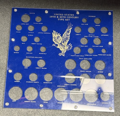 Capital Plastic Coin Holder #407 - United States 19th & 20th Century Type Set