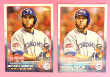 2 - 2015 Topps, Toronto Blue Jays - RUSSELL MARTIN - 