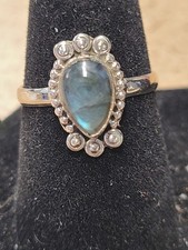 Size 6.5 Sterling Silver Labradorite Ring