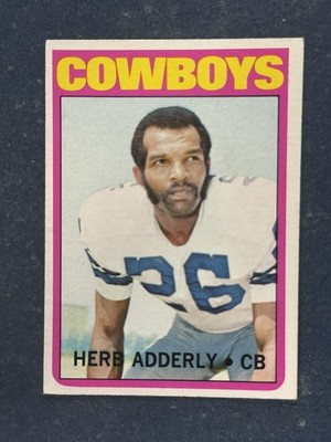 1972 Topps #66 Herb Adderley Dallas Cowboys VG/EX