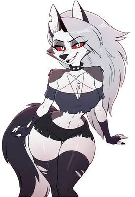 Loona Helluva Boss Waifu Weatherproof Anime Sticker 6'' Car Decal