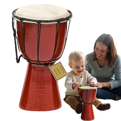 Djembe Drum: Rope-Tuned, Goat Skin, Hand-Played, West African Style (4x8)