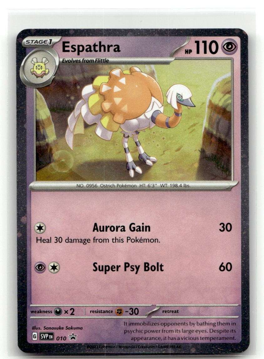 Espathra 010 Promo SV: Scarlet & Violet Promo Cards Pokemon Holofoil Near Mint