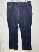 Vintage Rustler Corduroy Straight Leg Pants Made In USA Men Size 40 X 32 Blue