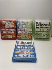 Party Tyme Karaoke Pop Country Oldies Variety Pack 4 Discs CD Set, Billboard.