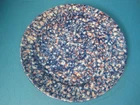 STANGL POTTERY OLD OLDE GLORY SAUCER PLATE 6" RED WHITE BLUE SPONGEWARE RARE