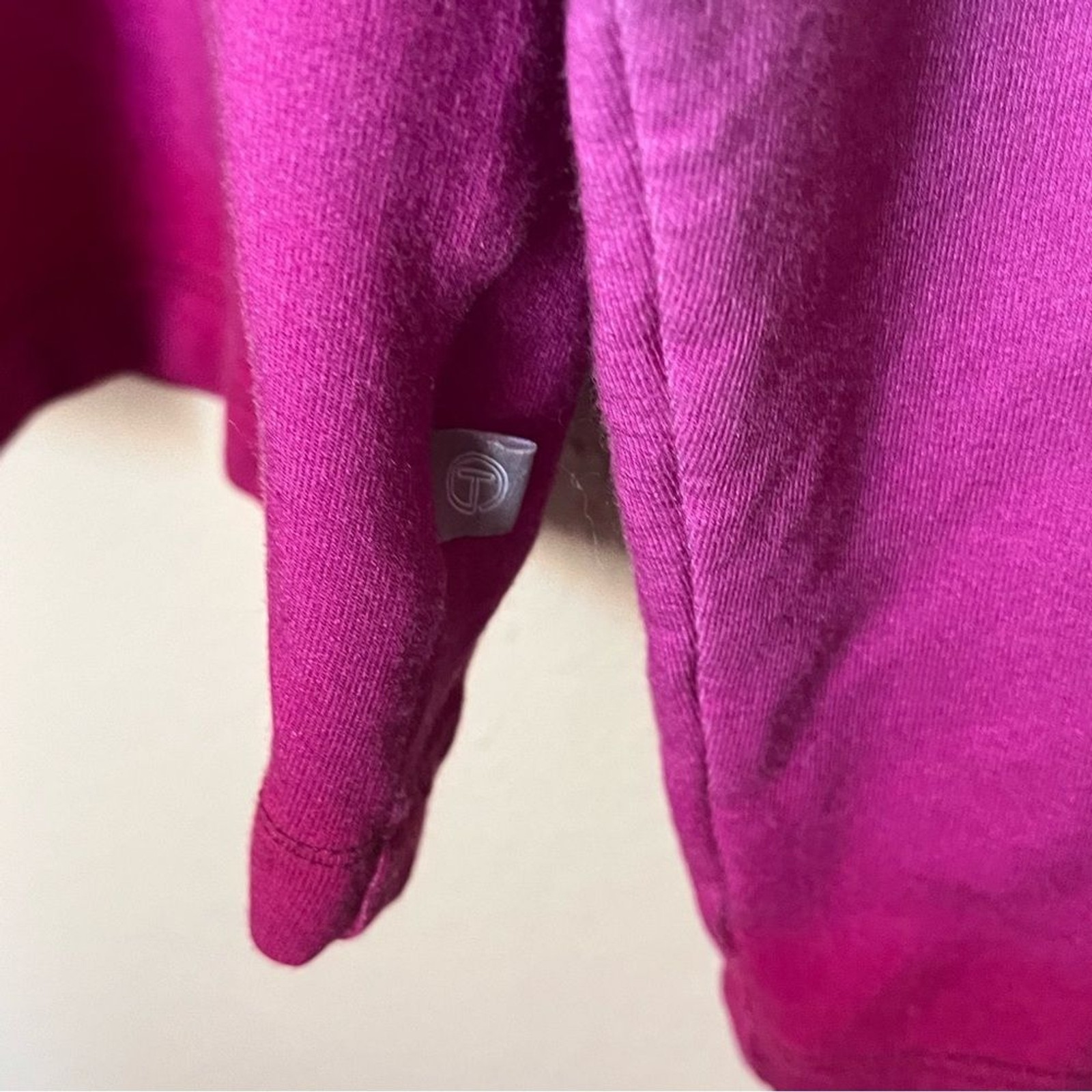 Talbots Snap Placket Pullover Shirt Top Ombré Bur… - image 6