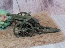 Vtg Britains Die Cast Royal Artillery Gun Metal 1201 WW1 Vintage For Soldiers