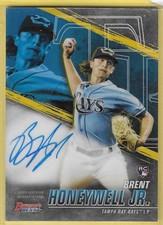 2021 Bowman's Best 2021 Bowman's Best Brent Honeywell Jr. Rays RC Auto (CB)