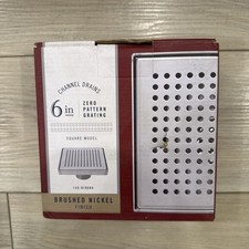 B&K 6-Inch Zero-Pattern Square Linear Shower ...