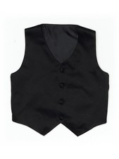 Unbranded Boys Black Tuxedo Vest 5