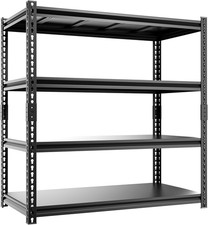 4-Tier 40" W X 20" D X 60" H Storage Shelves 2500LBS Garage Shelving Metal Stora