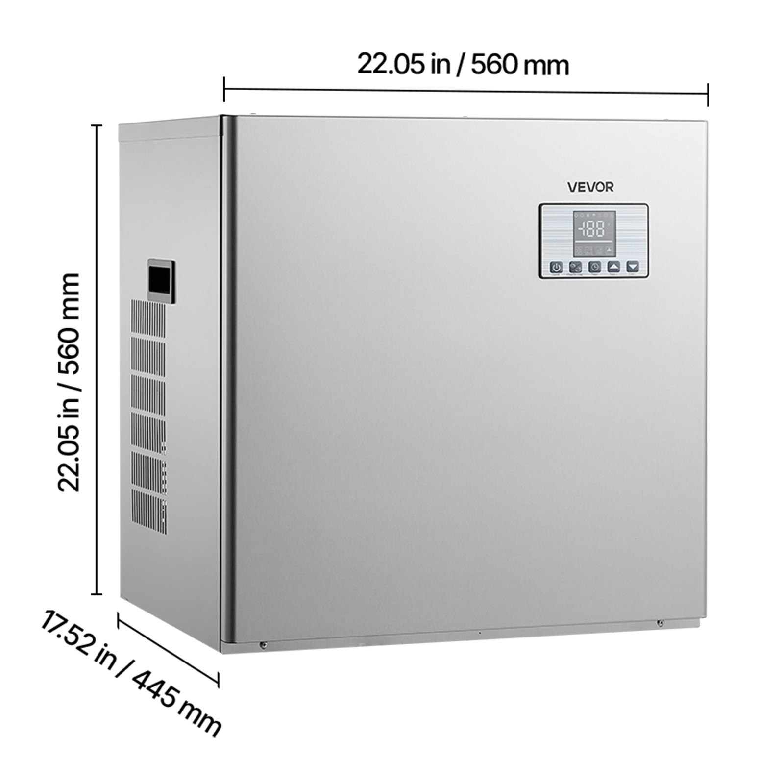 VEVOR Commercial Ice Maker Machine - Head 400 lbs/Day Self-Cleaning Ice Maker