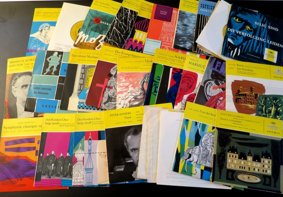 91 Singles "Deutsche Grammophon" Klassik 7" Vinyl 45 Schallplatten Sammlung lot - Bild 4 von 4