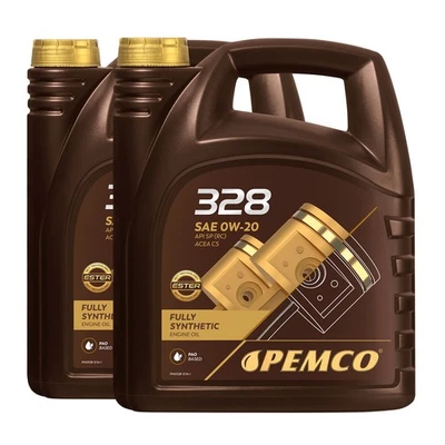 PEMCO 328 SAE 0W-20 Huile Moteur ACEA C5, API SP RC, 2x5 Litres - Photo 1/4