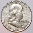 1961-D Franklin Half Dollar - Extra Fine - #1116EB