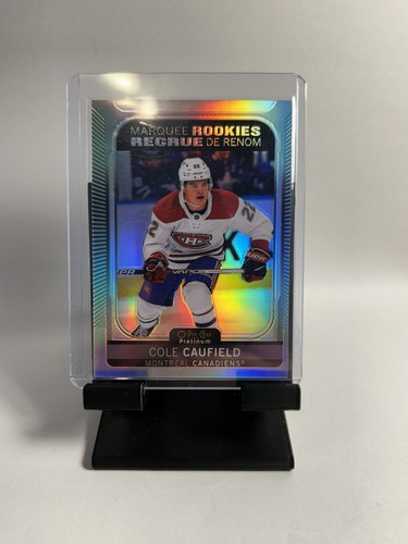 Cole Caufield - 2021-22 O-Pee-Chee Platinum - Marquee rookies - RAINBOW - #201