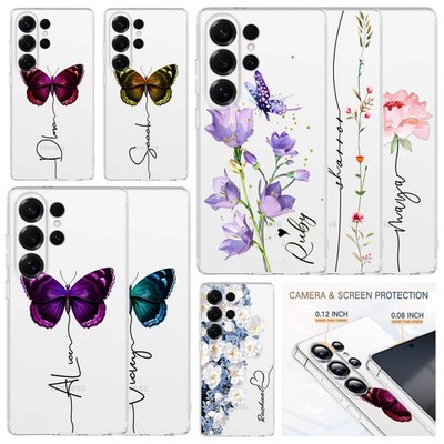 Crystal TPU Shockproof Case For Samsung A57 A07 A17 S25 Custom Grils Phone Cover