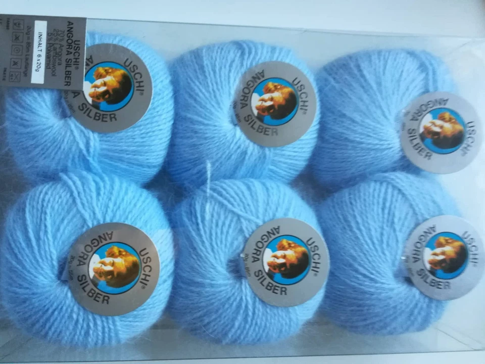 240 g  12 Knäuel Angora Wolle  Angorawolle Angoragarn  70 % Angora  -  Wollpaket - Bild 1 von 1