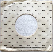 MCA RECORDS 45 rpm Record Sleeve