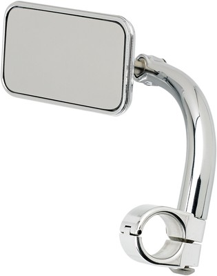Biltwell Inc. UMREC78CP Rectangular Utility Mirror w/ Clamp-On Mount for 7/8in.