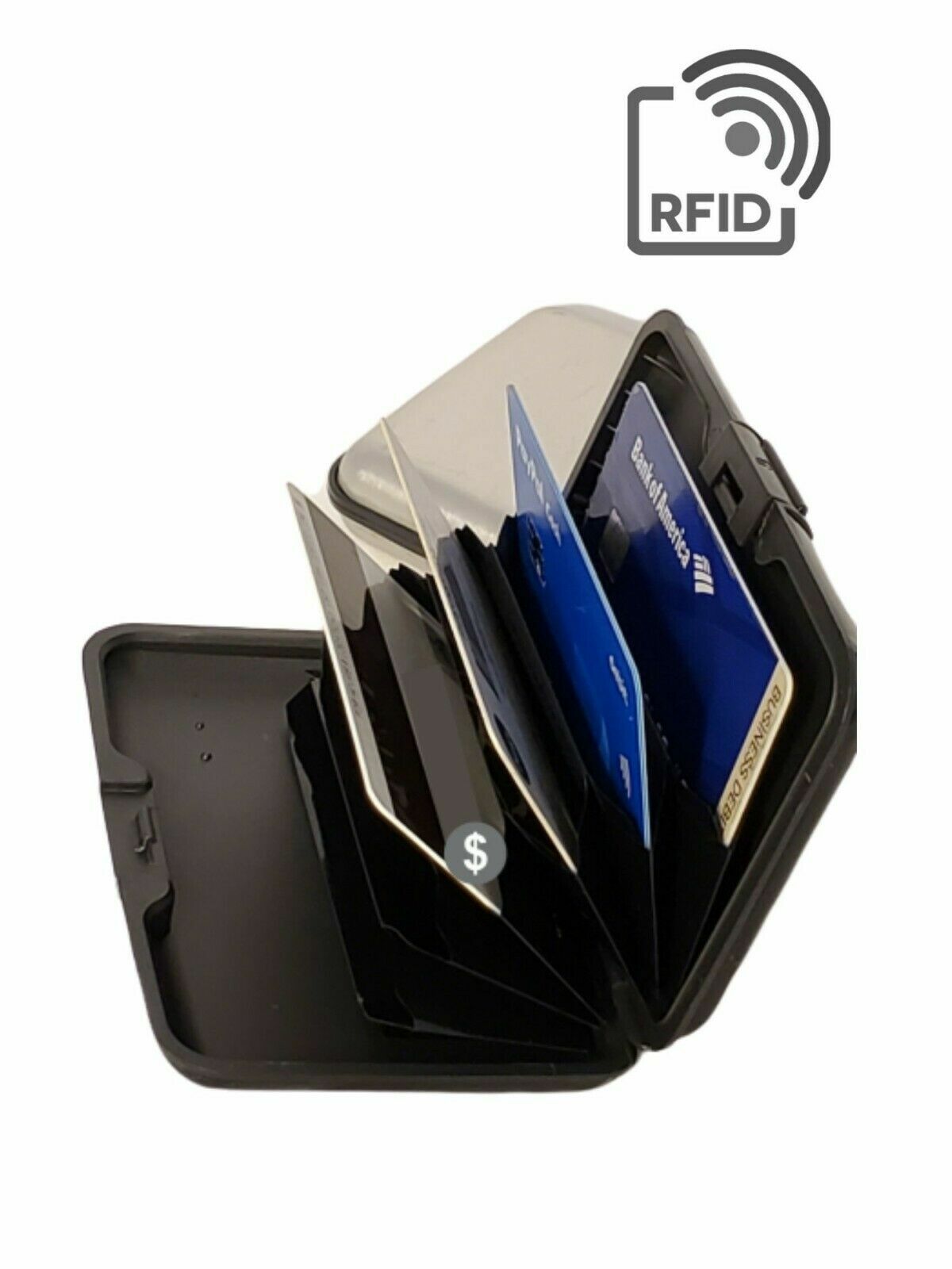 RFID Blocking Credit Card Aluminum ID case Hard Shell Wallet for Men or