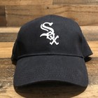 Chicago White Sox Hat Strapback Cap Mens Black White Mlb Baseball Casual - Read