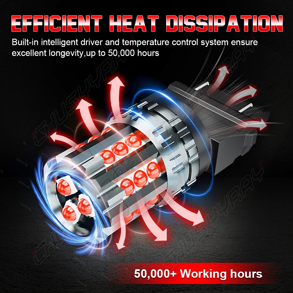 2x3157 3156 Red LED Brake Stop Signal Tail Light Bulbs For Ford Ranger 1991-2011