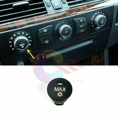 Front A/C MAX Speed Switch Button Cap For BMW E60 E61 E63 E64 5 / 6 Series M5 M6