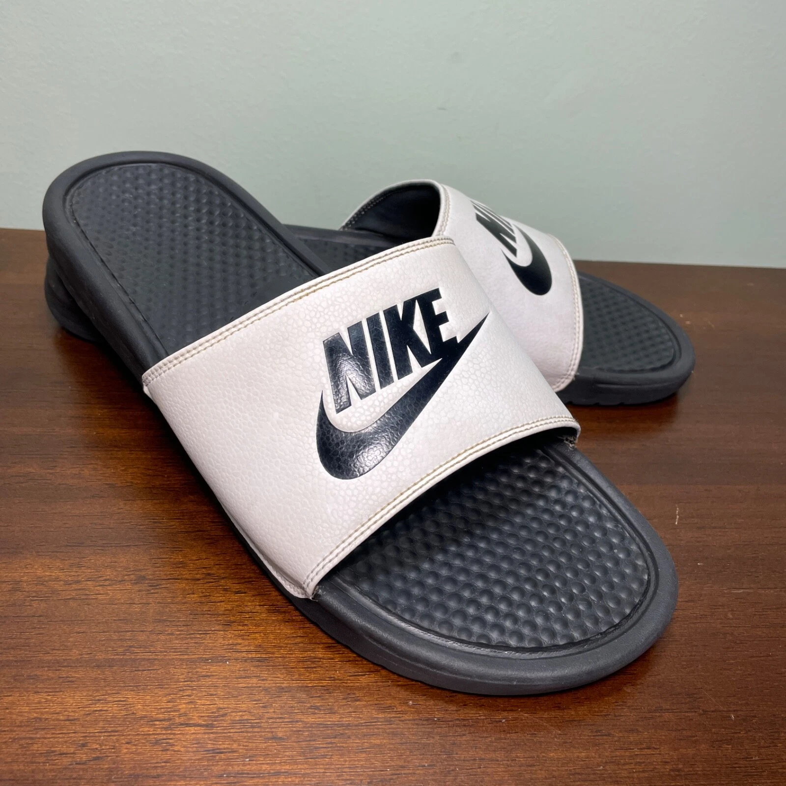 Nike Benassi JDI sandali uomo ciabatte infradito bianco uomo taglia 14