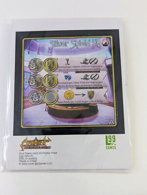 Dice Tower 2023 Promo Card - Argent: The Consortium, L99 Games, Silver Shield HQ