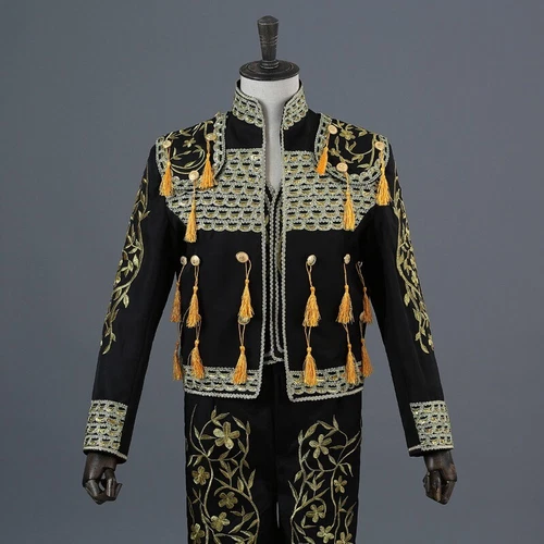 Mens Spanish Bullfighter Matador Outfit Fermin Suit Jacket Pant Cosplay Costume - Bild 3 von 40