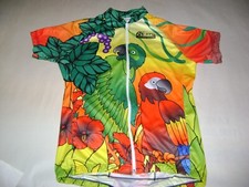 CAMISA DE CICLISMO TROPICAL LORO BIKE JERSEY TALLA XL COOL BIKE JERSEY CAMISA DE CICLISMO