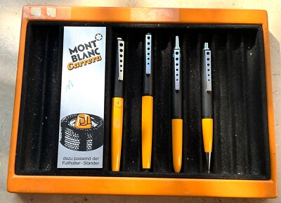 MONTBLANC Carrera Fountain Pen/Roller/Pencil/4 Colour Pen + Tray