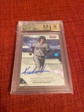 Keston Hiura 2017 bowman best atomic refractor auto autograph bgs 9.5 3/25