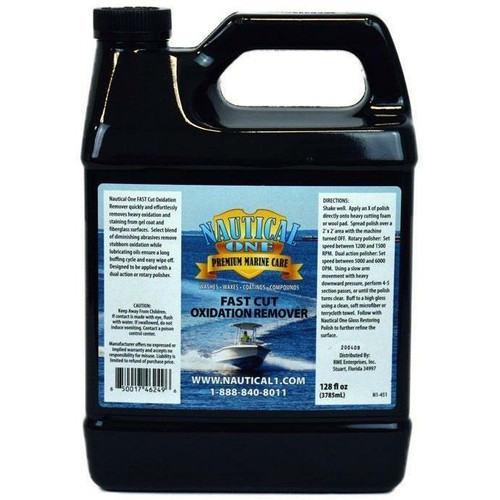 Nautical One Marine Fast Cut Oxidation Remover 1 GAL Boat Gel Coat